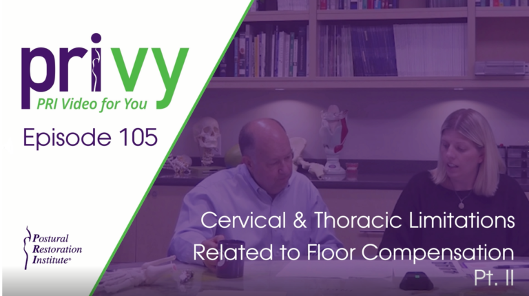 Cervical and Thoracic Limitations Related to Floor Compensation